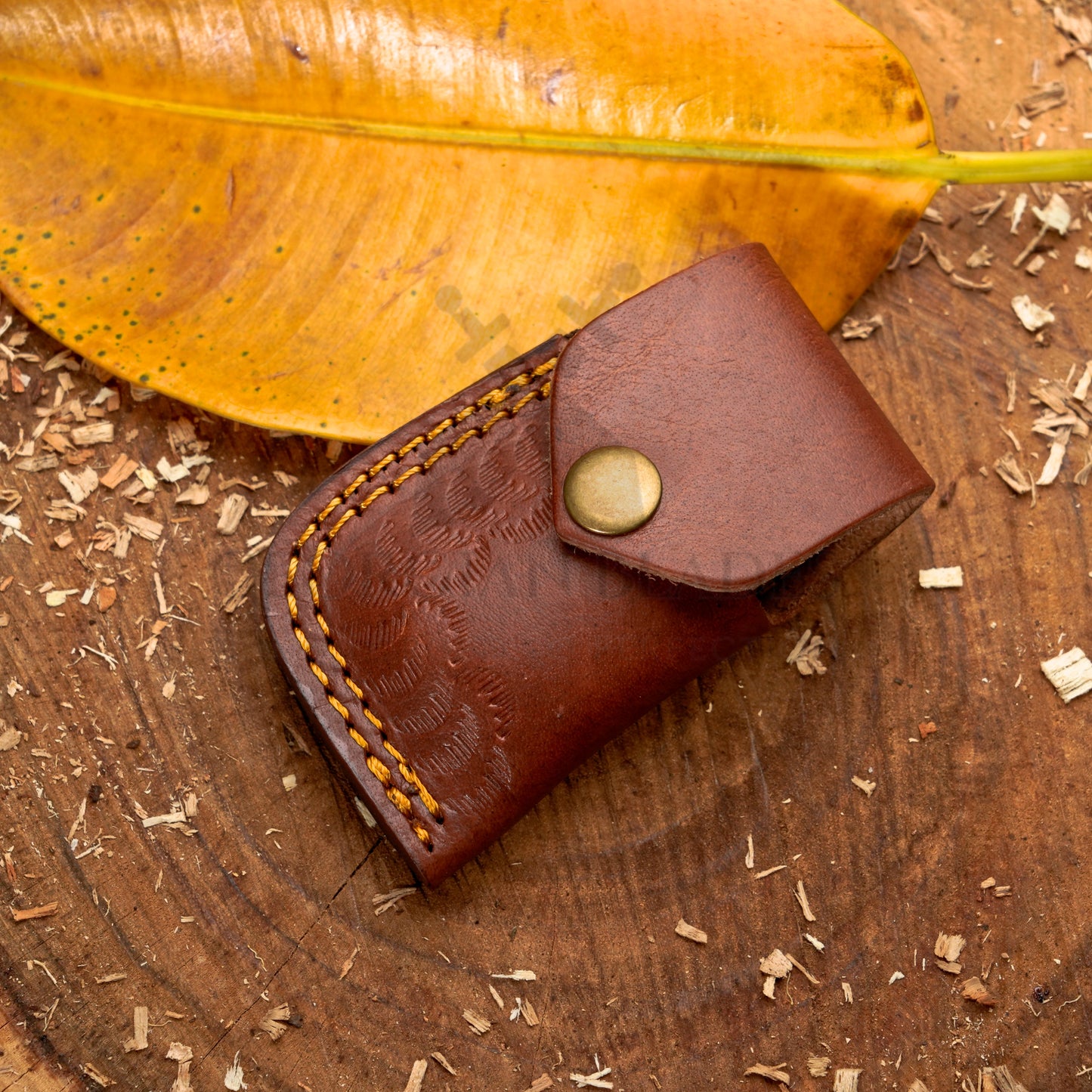 Paul Revere Knife - Hand Forged 5" EDC Mini Pocket Folding Knife with Leather Sheath