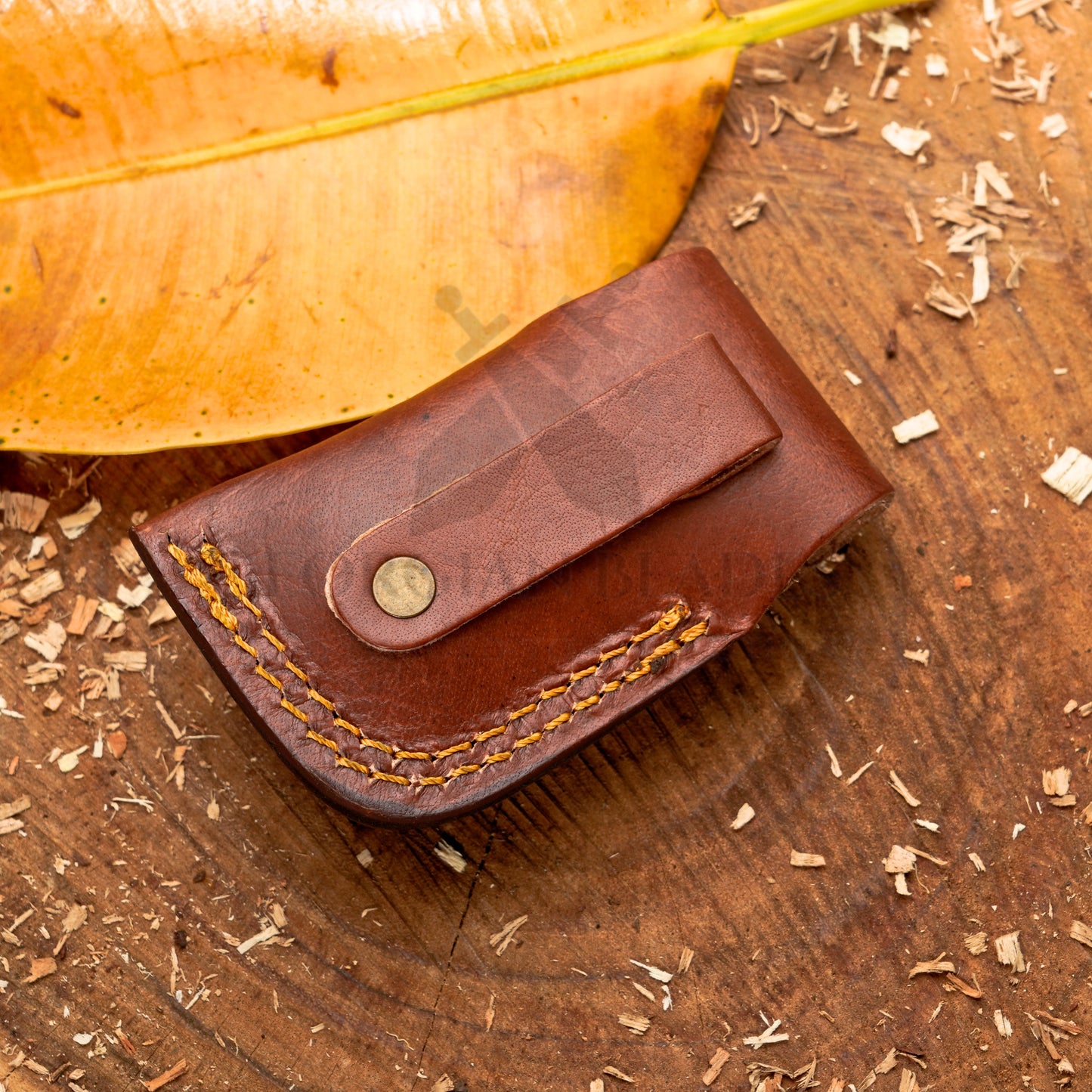 Paul Revere Knife - Hand Forged 5" EDC Mini Pocket Folding Knife with Leather Sheath