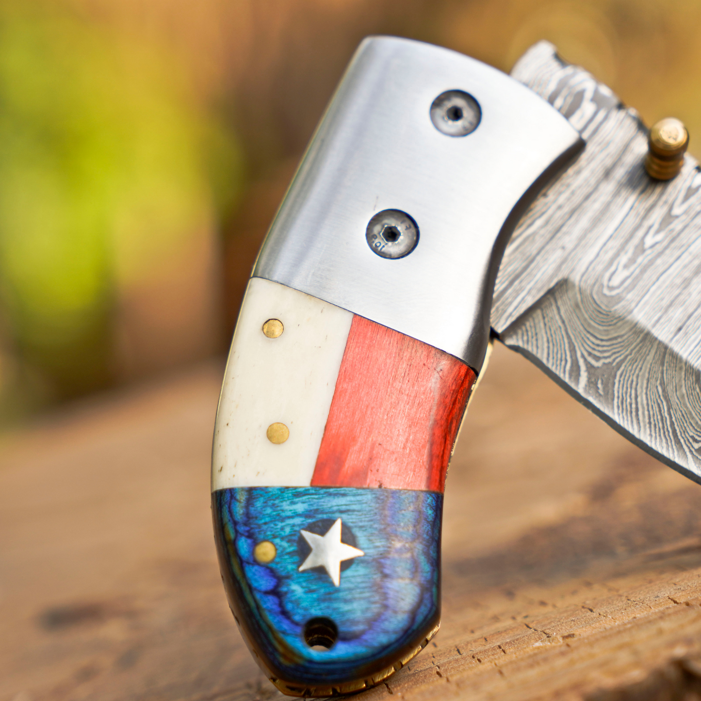 Paul Revere Knife - Hand Forged 5" EDC Mini Pocket Folding Knife with Leather Sheath