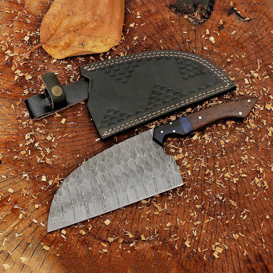 The Steel Force Trio - 3-Piece Damascus & Carbon Steel Chopper Knife Bundle