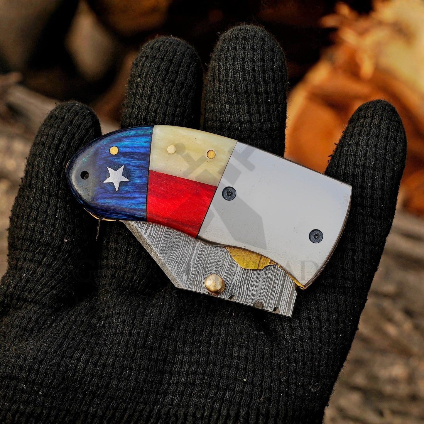 Paul Revere Knife – Hand-Forged 5" Damascus EDC | Best-Selling 3-Pack Option