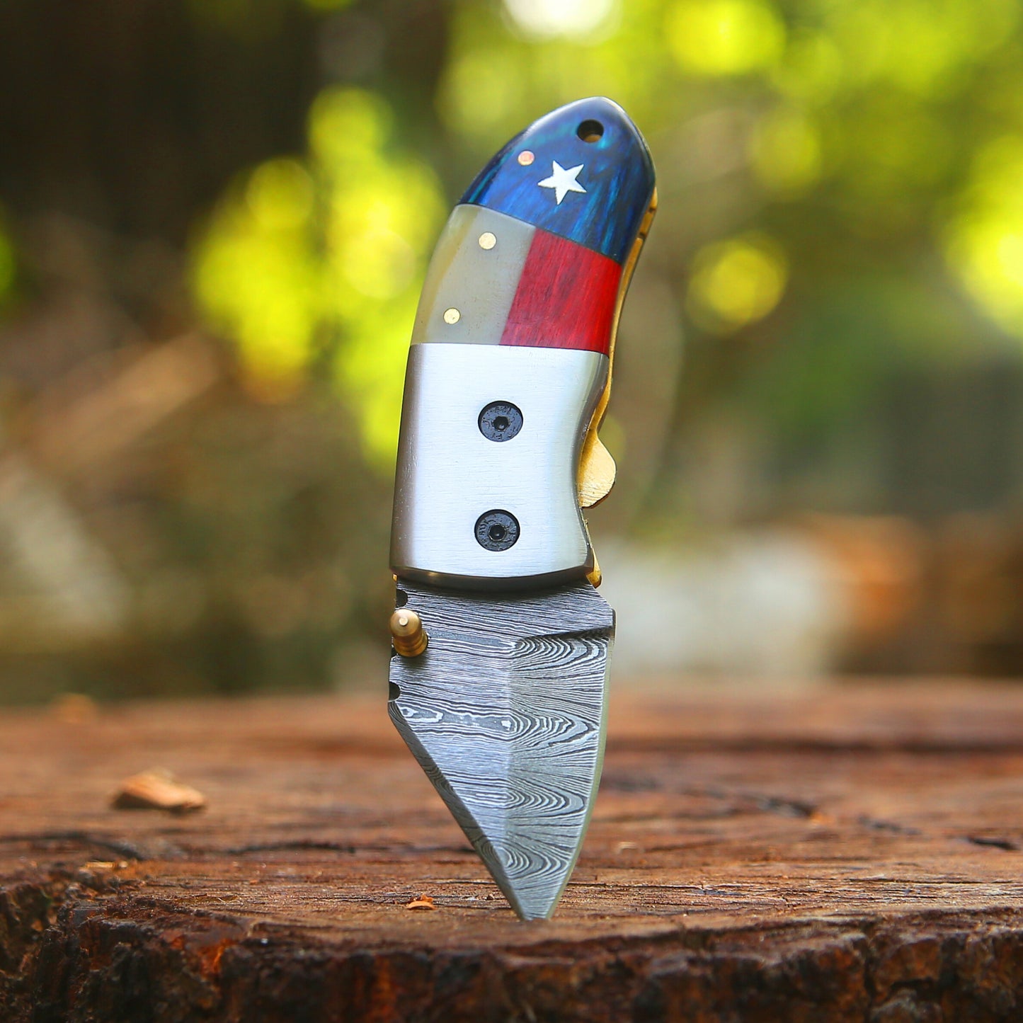 Paul Revere Knife – Hand-Forged 5" Damascus EDC | Best-Selling 3-Pack Option