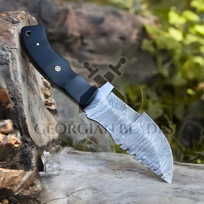 Pathfinder Pro: Handmade Forged Damascus Steel Tracker Hunting Bushcraft Knife Survival EDC 10” With Micarta Handle