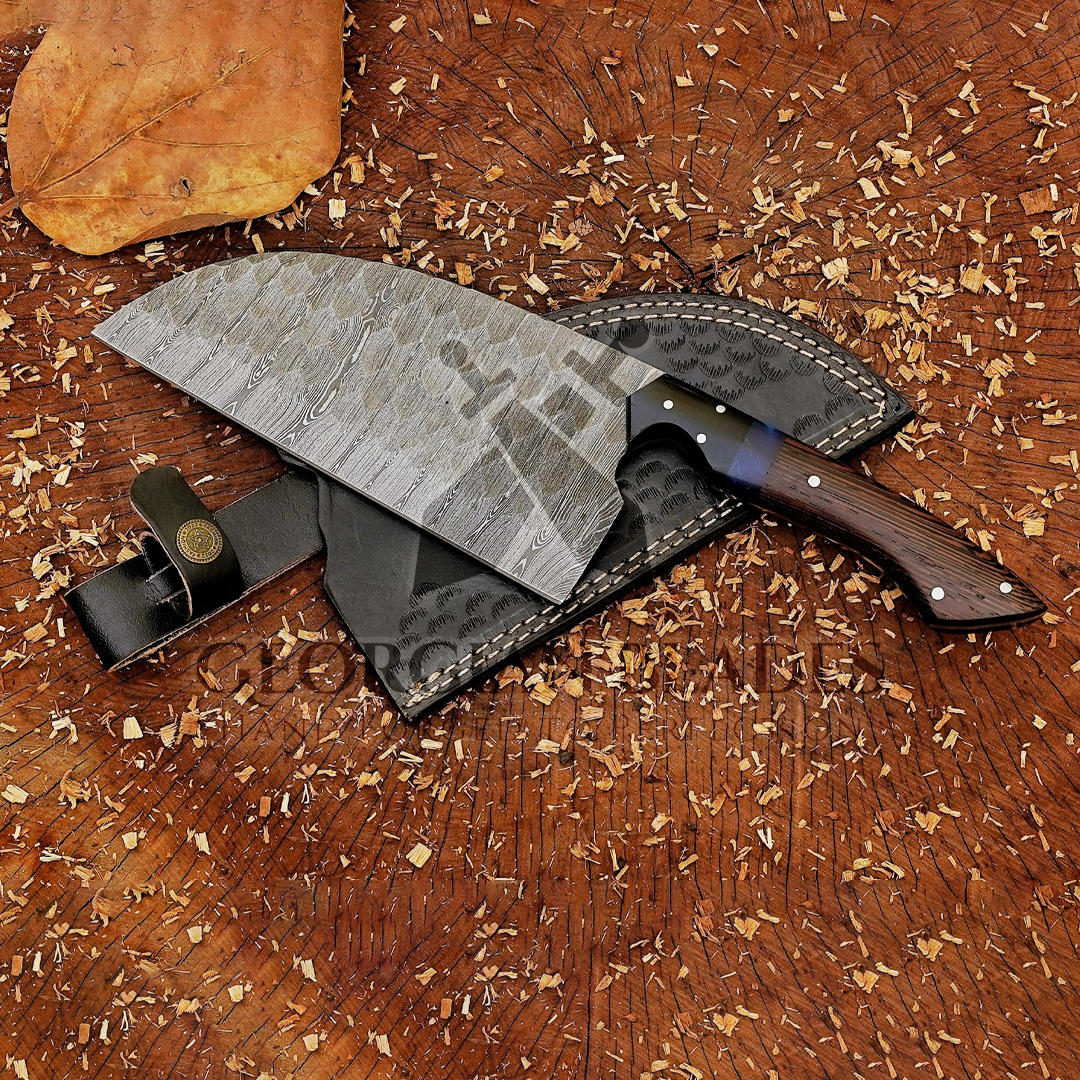 The Marine Master - Hand made Damascus Steel Serbian Styled Chef Knife