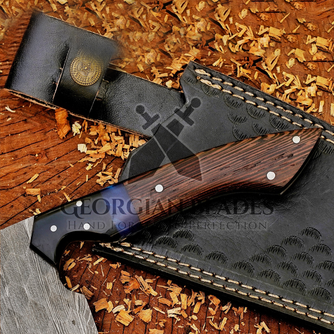 The Marine Master - Hand made Damascus Steel Serbian Styled Chef Knife