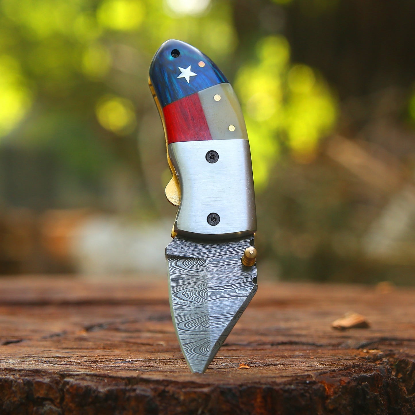 Paul Revere Knife – Hand-Forged 5" Damascus EDC | Best-Selling 3-Pack Option