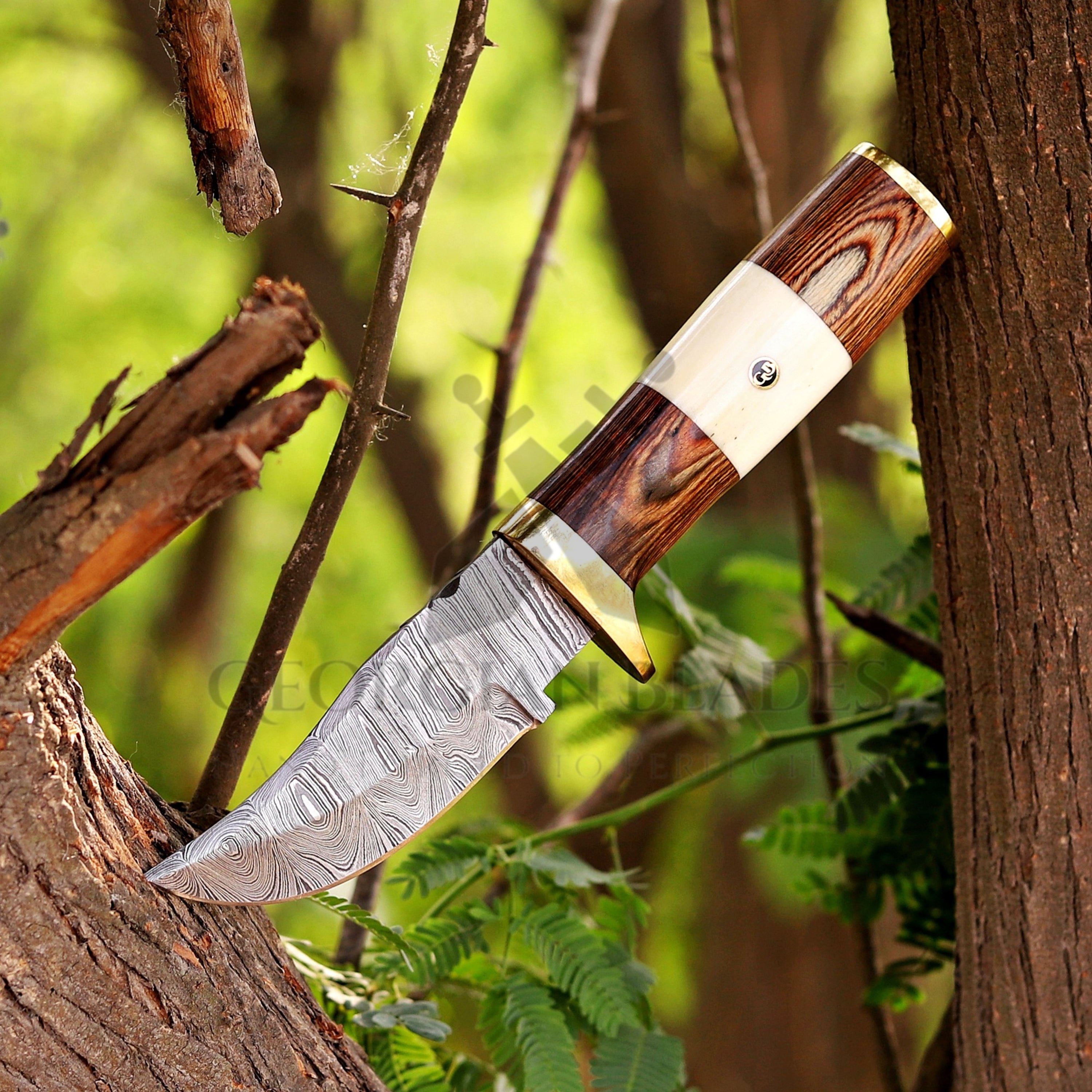 Heritage Hunting Trio – 3-Piece Handmade Hunting Knife Set with