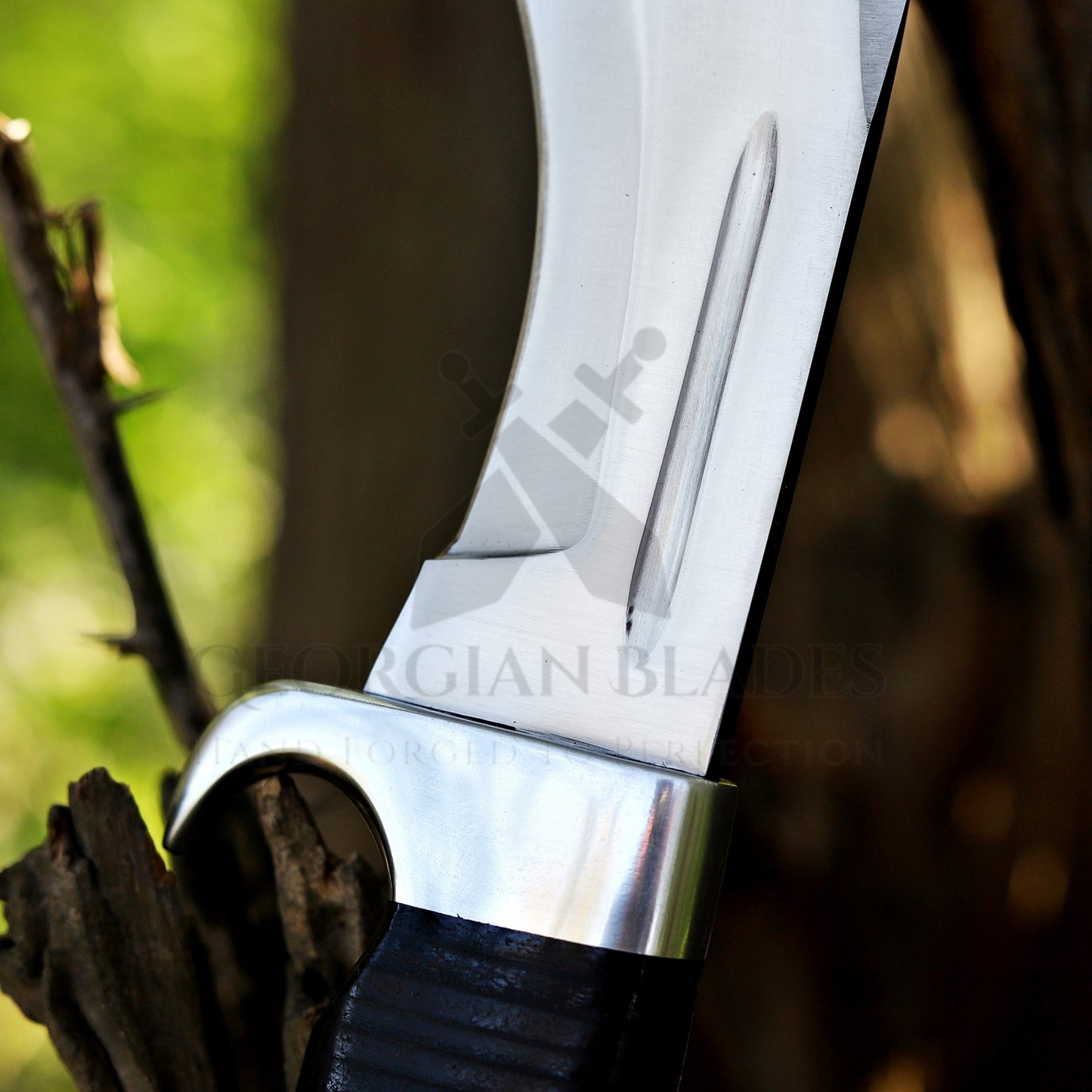 Eisenhower Kukri Knife: 15.7 inch Kukri Knife with Leather Sheath