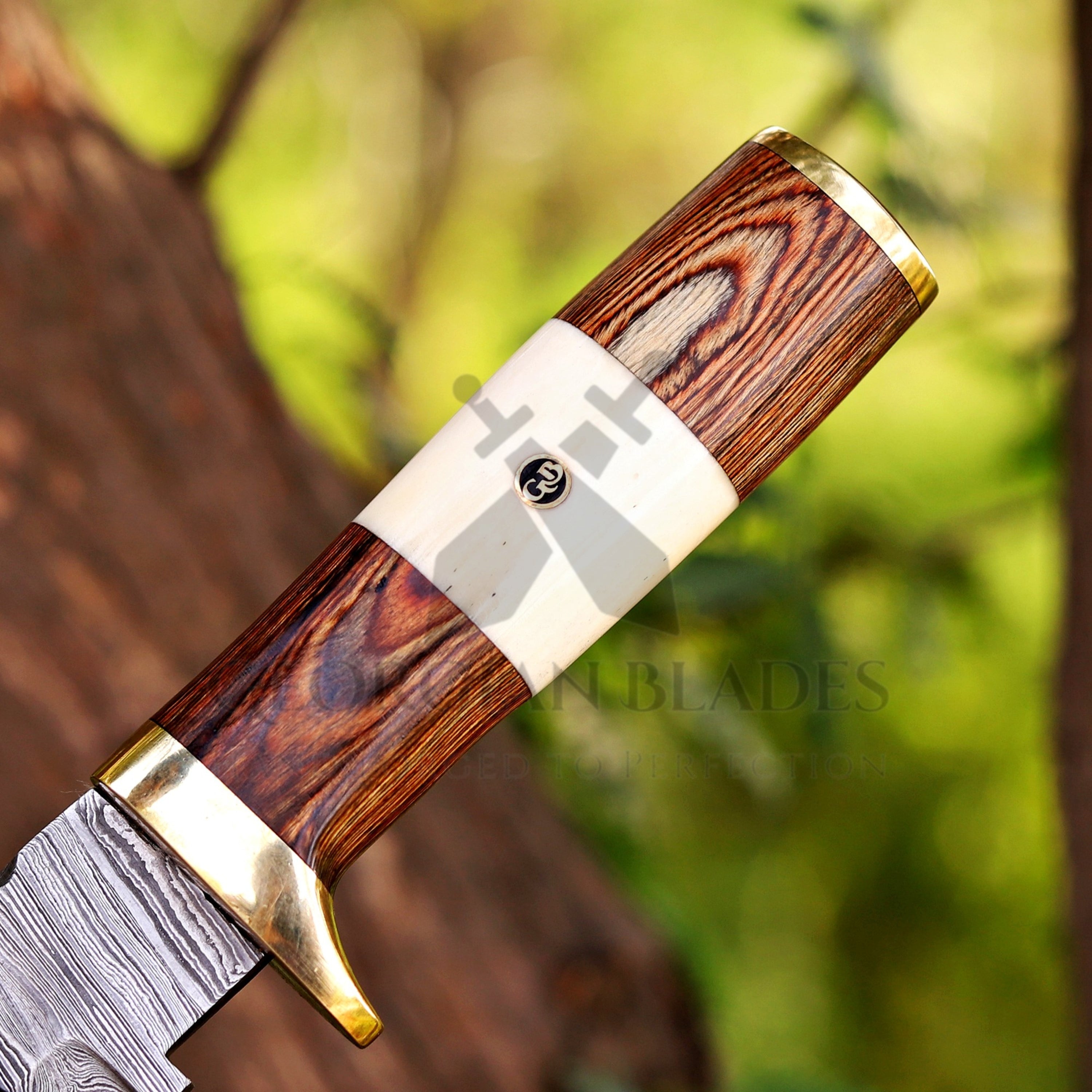 Mike Fink Skinner - Custom Hand Forged Damascus Steel Hunting