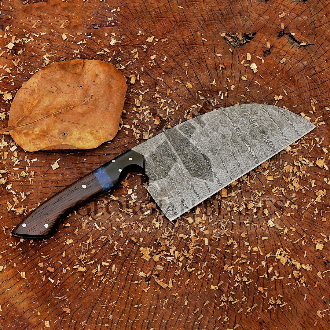 The Marine Master - Hand made Damascus Steel Serbian Styled Chef Knife