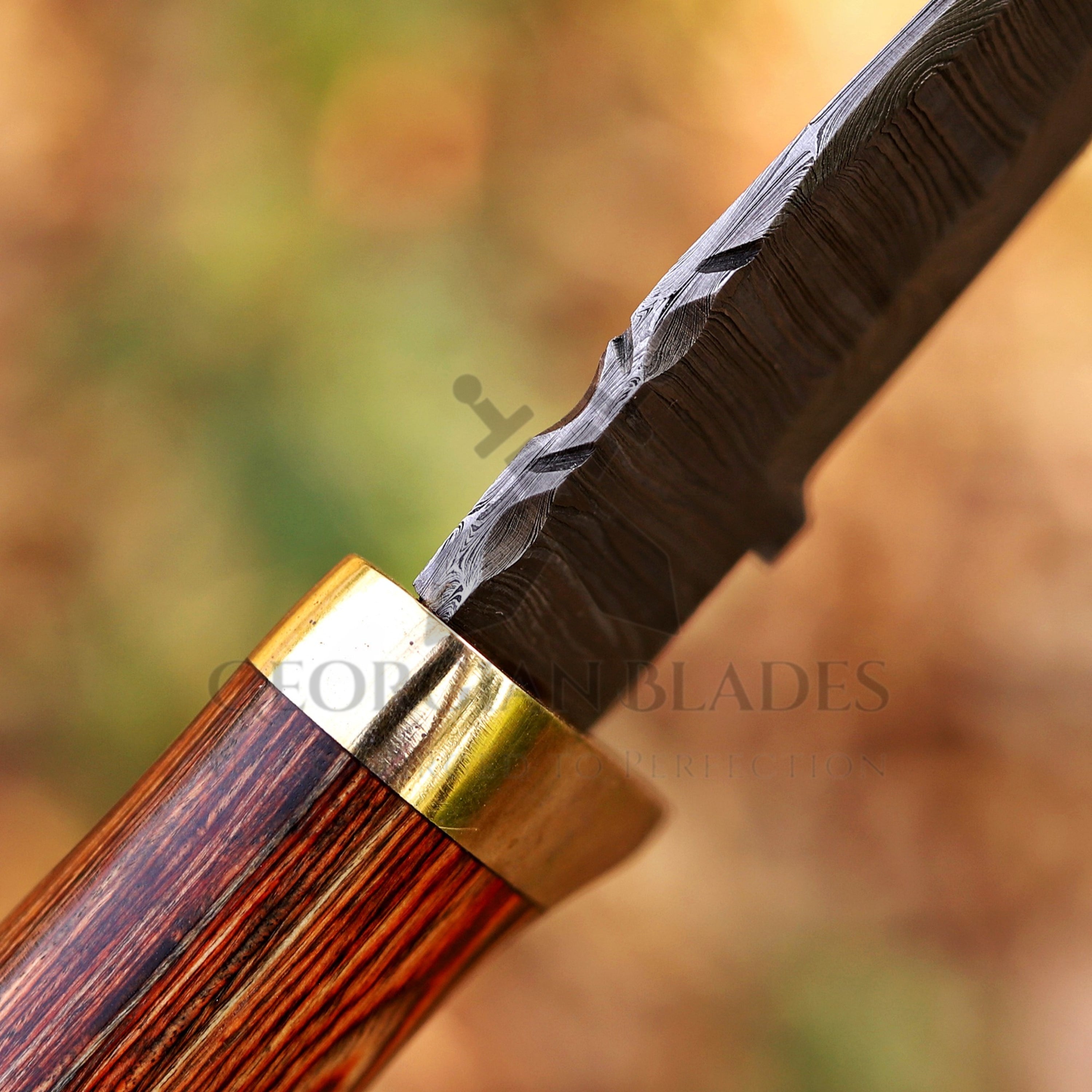 Mike Fink Skinner - Custom Hand Forged Damascus Steel Hunting
