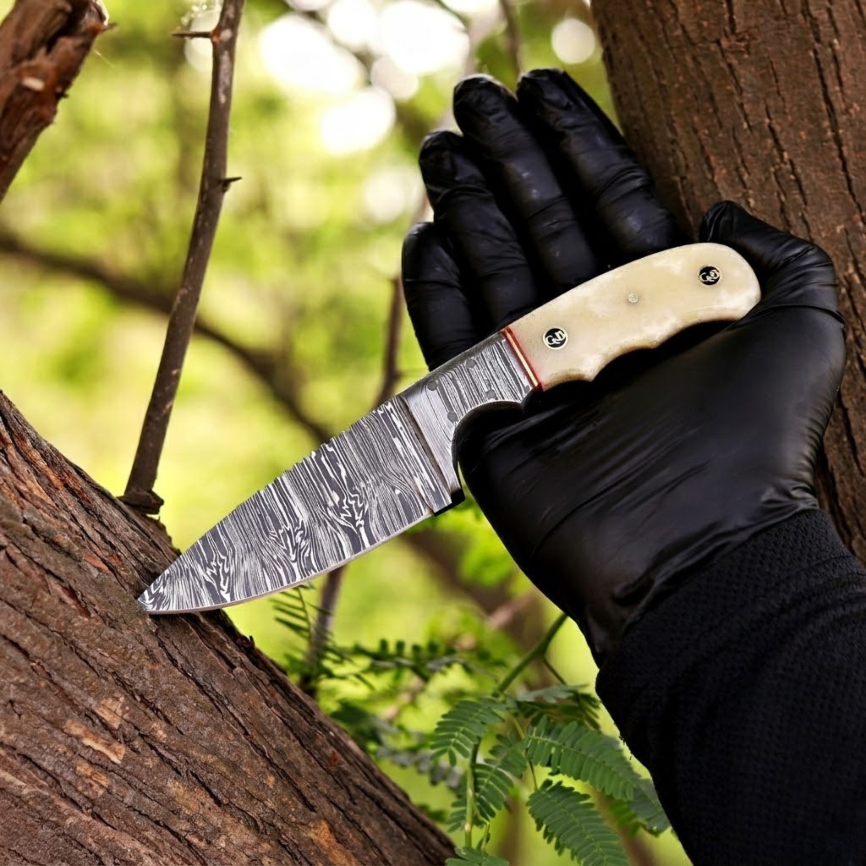 John Henry Slicer - 7.25” Hand Forged Damascus Steel Full Tang