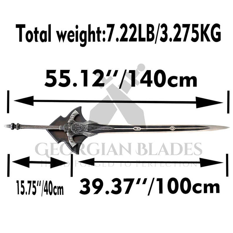55inch Full Metal Handmade Cosplay Swords Dark Souls Artorias Sword Wild Sword Hunt Prop Role Play Elden Gifts Rings