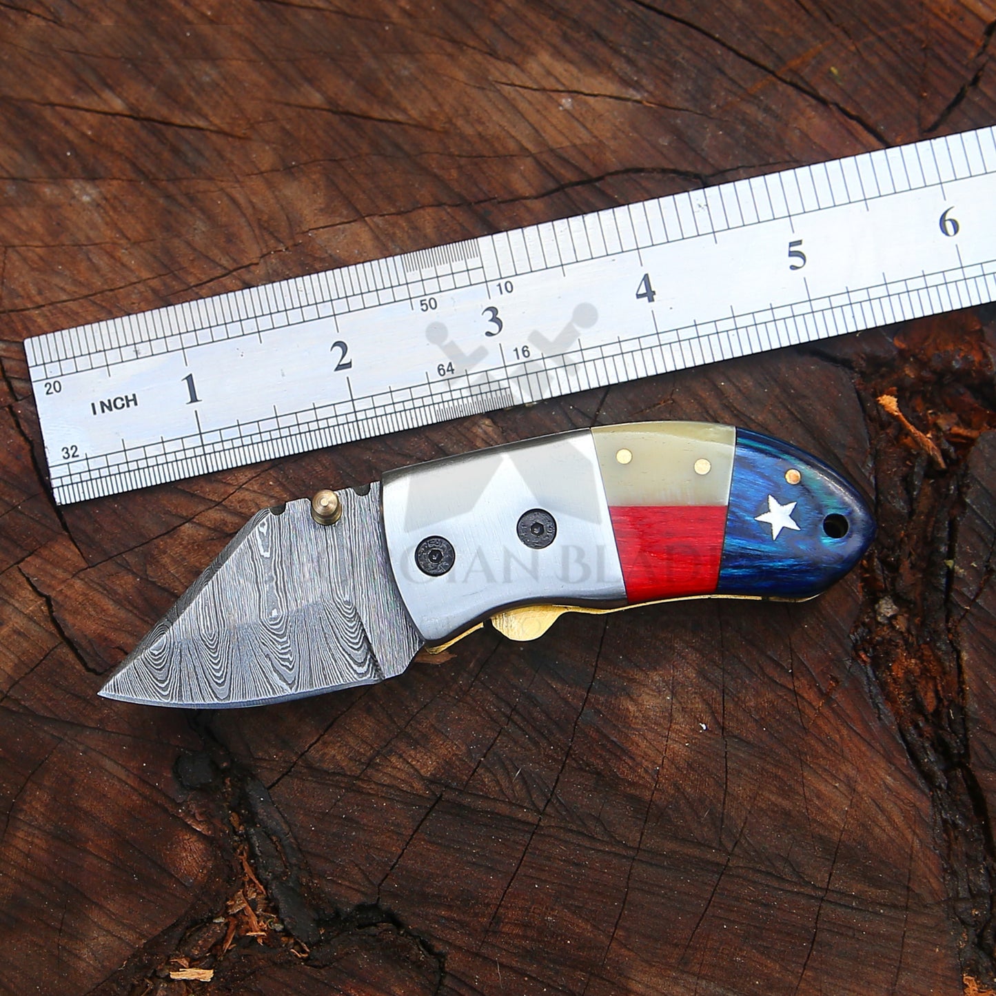 Paul Revere Knife – Hand-Forged 5" Damascus EDC | Best-Selling 3-Pack Option