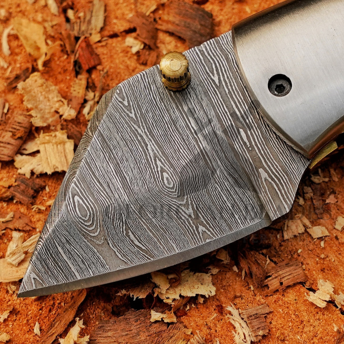 Paul Revere Knife - Hand Forged 5" EDC Mini Pocket Folding Knife with Leather Sheath