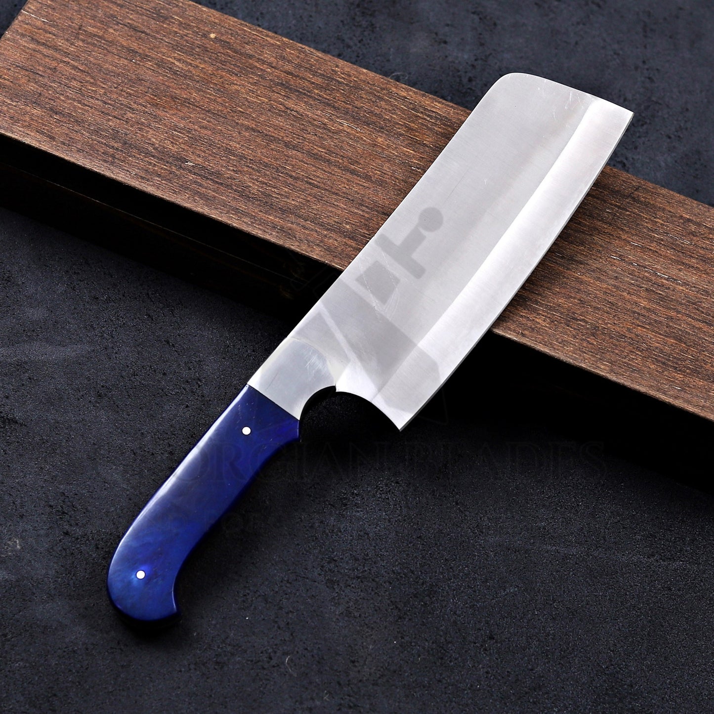 The Waters Chef Knife Set – Premium 5-Piece D2 Steel Kitchen Knife Set with Bone Handles & Folding Leather Sheath