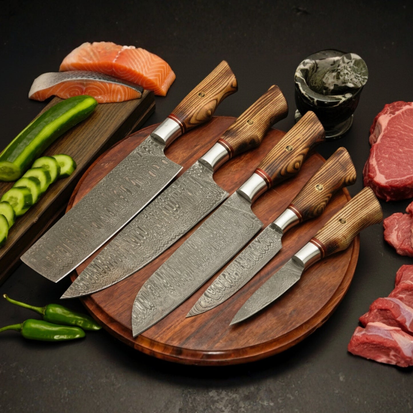 Damascus Heirloom Series: Signature Chef Collection