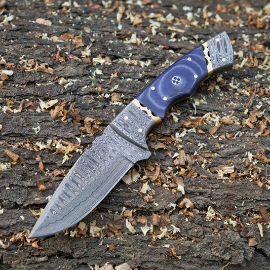 The Maverick Hunting Knife - 8 inch Full Tang Hunting Knife with Leather Sheath