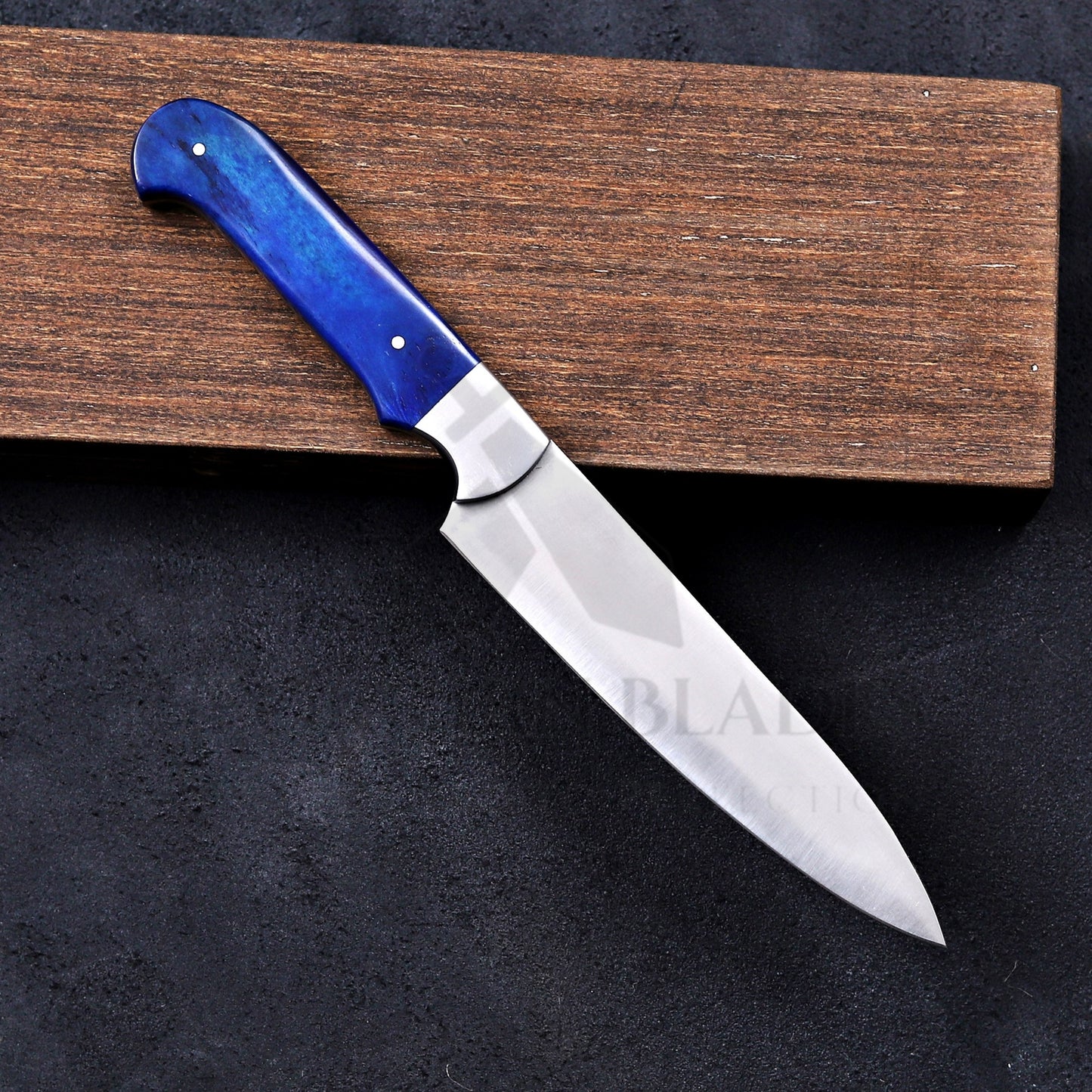 The Waters Chef Knife Set – Premium 5-Piece D2 Steel Kitchen Knife Set with Bone Handles & Folding Leather Sheath